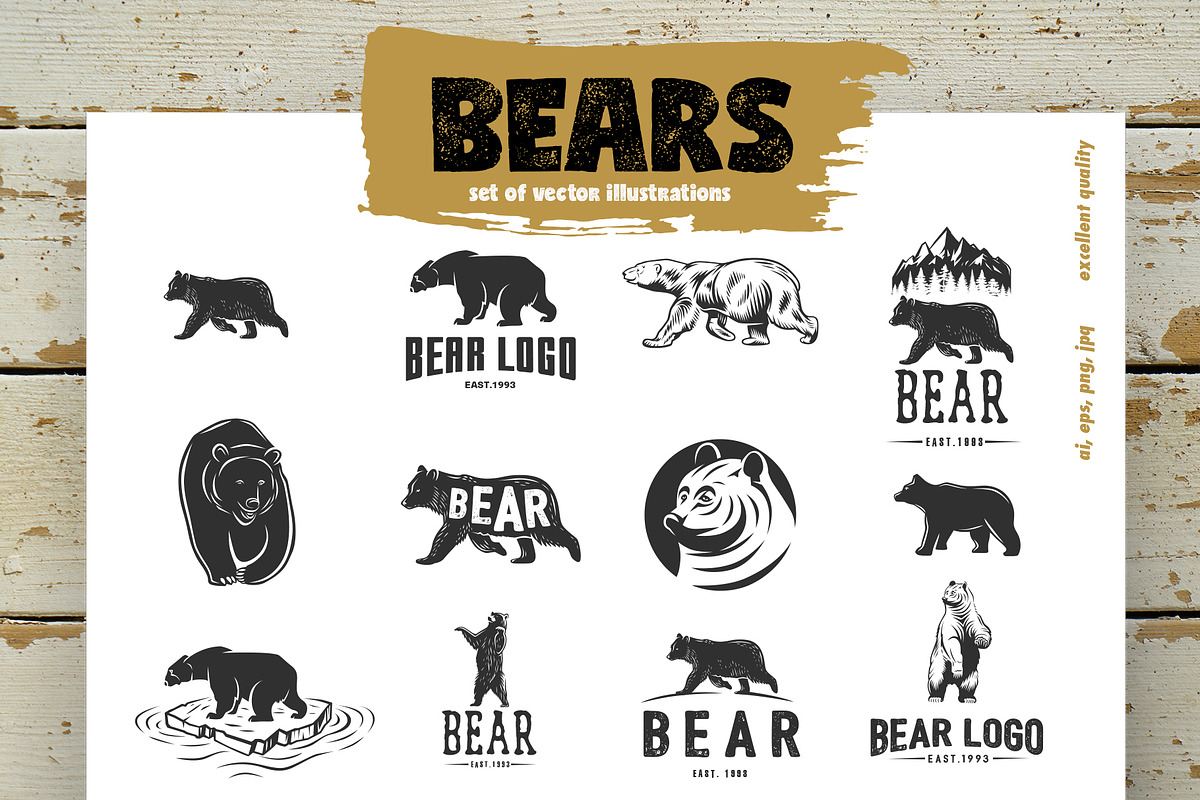 Bears, a Branding & Logo Template by DOBROGRAPH (Photo 1 of 6)