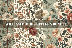 William Morris Pattern Bundle, a Pattern Graphic by elfy creative