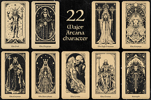 22 Tarot Patterns Of Major Arcana