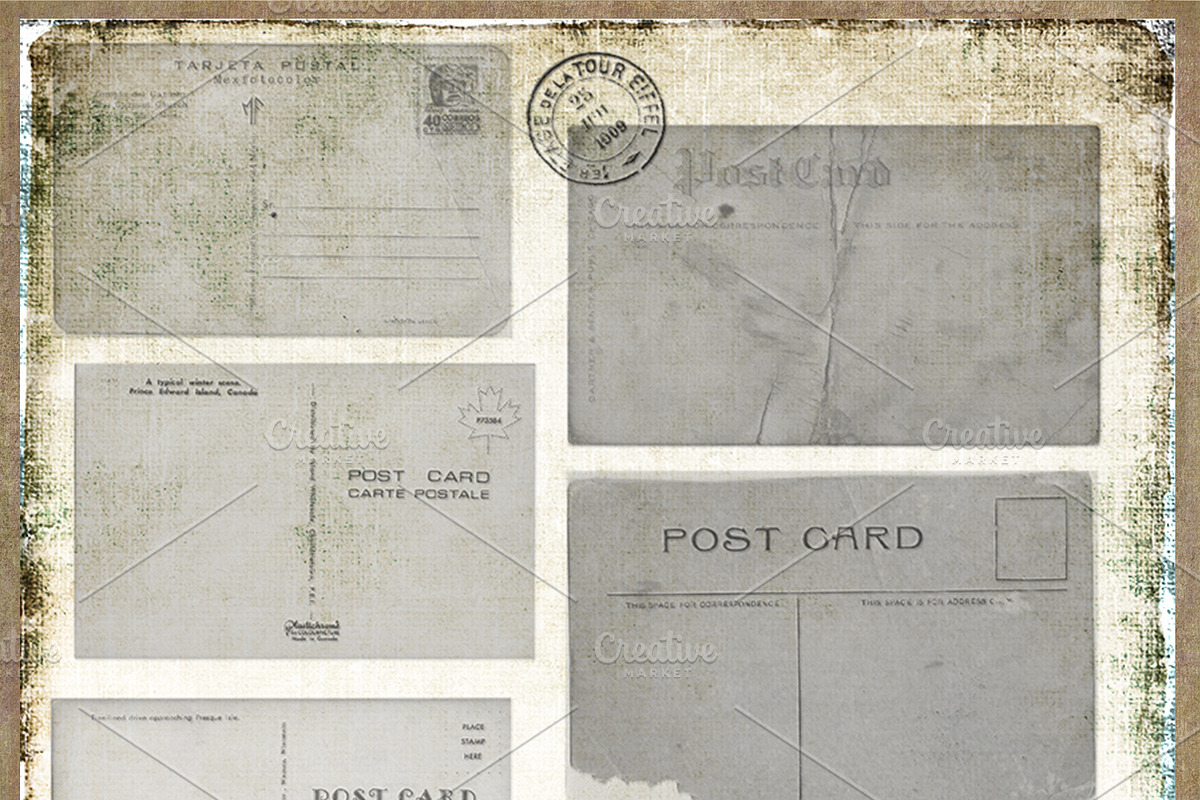 Vintage Office & Postcard Clipart, a Work Illustration by Le Paper Cafe (Photo 4 of 5)