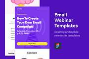 Email Templates (Webinar), an Email Template by Middltone (Thumbnail 1 of 3)