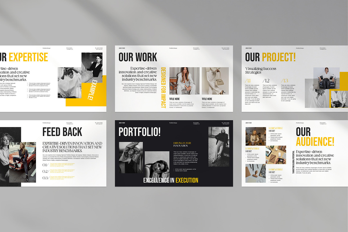Portfolio Presentation Template, a Presentation Template by Slide_Genius1 (Photo 5 of 9)