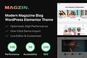 Magzin – Blog WordPress Theme, a WordPress Template by AliThemes (Thumbnail 1 of 2)