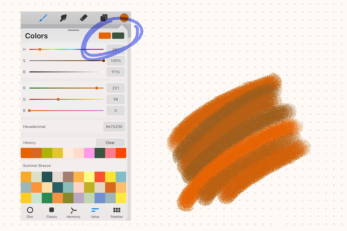Procreate Grain Texture Brushes preview 2