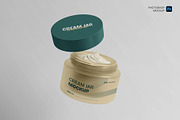 Cream Jar Mockup, a Packaging Mockup by Hubzway (Thumbnail 1 of 3)