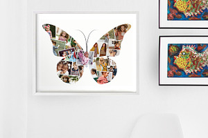 Beautiful Butterflies Photo Collage