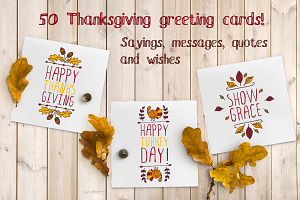 50 Thanksgiving greeting cards