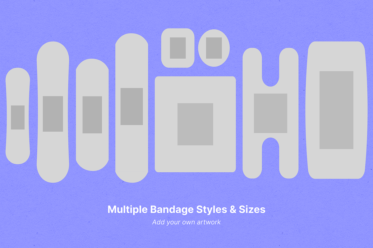 Ultimate Bandage Mockup Pack for PS, a Packaging Mockup by studio.pancz (Photo 4 of 10)
