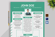 Clean Resume/CV, a Resume Template by designvillage (Thumbnail 1 of 12)