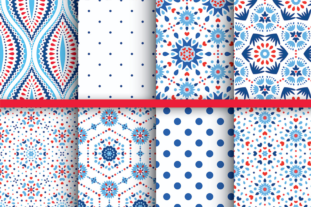 Floral Geometric Patterns, a Pattern Graphic by Amovitania (Photo 5 of 8)