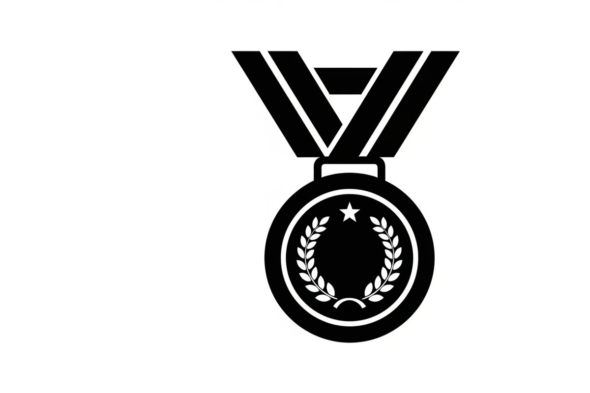 Modern medal icon vector logo design, an Illustration by Amazin_art (Photo 7 of 29)