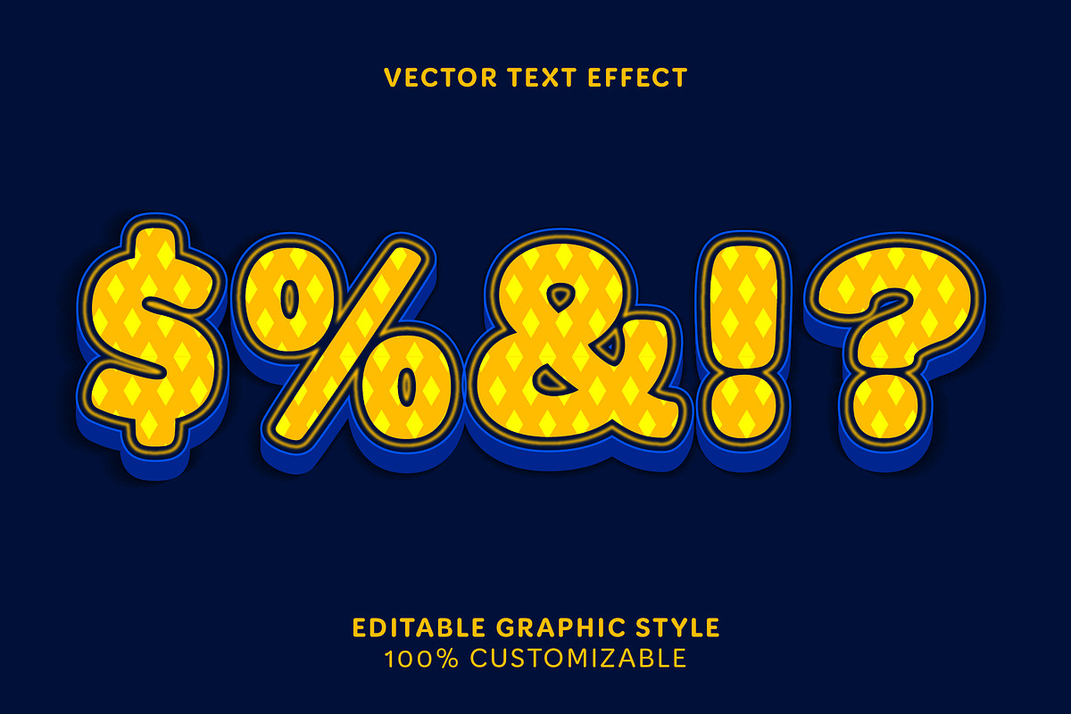 Cartoon Geometric Dotted Text Effect preview 3