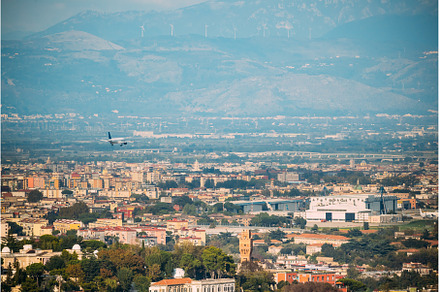 Naples, Italy. Plane Is Landing At, a Transportation Photo by Our Amazing World