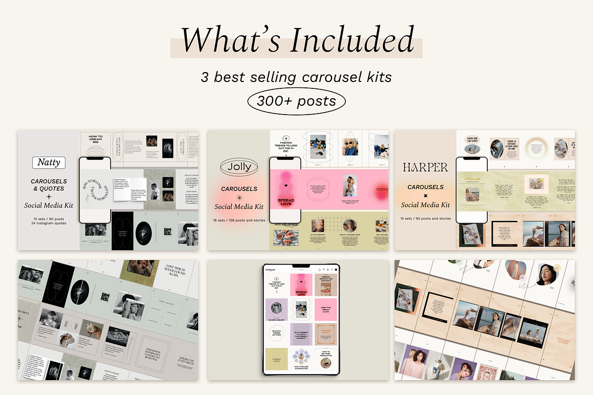 Instagram Carousel Bundle, a Social Media Template by Bonumo (Photo 2 of 24)