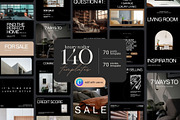 140 Luxury Real Estate Template, a Social Media Template by Prapti Design (Thumbnail 1 of 12)