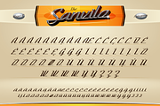Sanvilo, a Script Font by Burntilldead (Thumbnail 11 of 12)