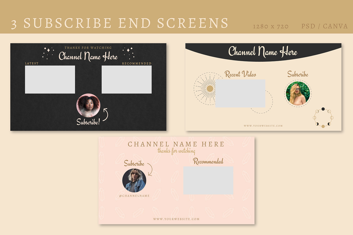 Youtube: Modern Magic Branding Kit, a Social Media Template by Liseno Designs (Photo 4 of 6)