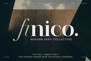 Finico Serif – High-Contrast Serif