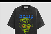 Washed boxy fit t-shirt mockup, a Shirt Mockup by Barmecide Mockup Studio (Thumbnail 2 of 4)