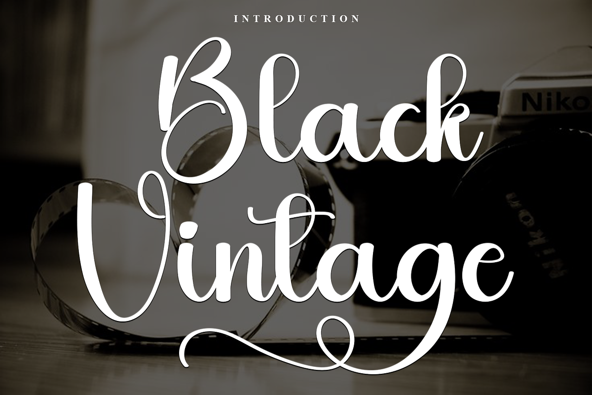 Black Vintage, a Handwritten Font by FreshTypeINK (Photo 1 of 7)