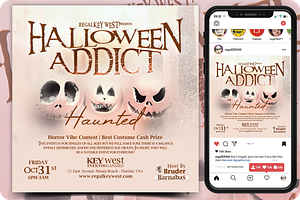 Halloween Event Flyer, a Flyer Template by regalDRAW