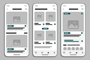 Modern Food Shop Mobile App UI Kit, a Social Media Template by MightyDesign (Thumbnail 3 of 7)