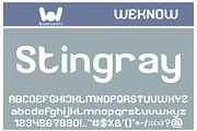 Stingray Font, a Font by weknow (Thumbnail 1 of 8)