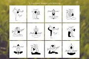 Do Yoga : Line Art Illustrations, a Person Illustration by Greywitch_Lola (Thumbnail 4 of 10)