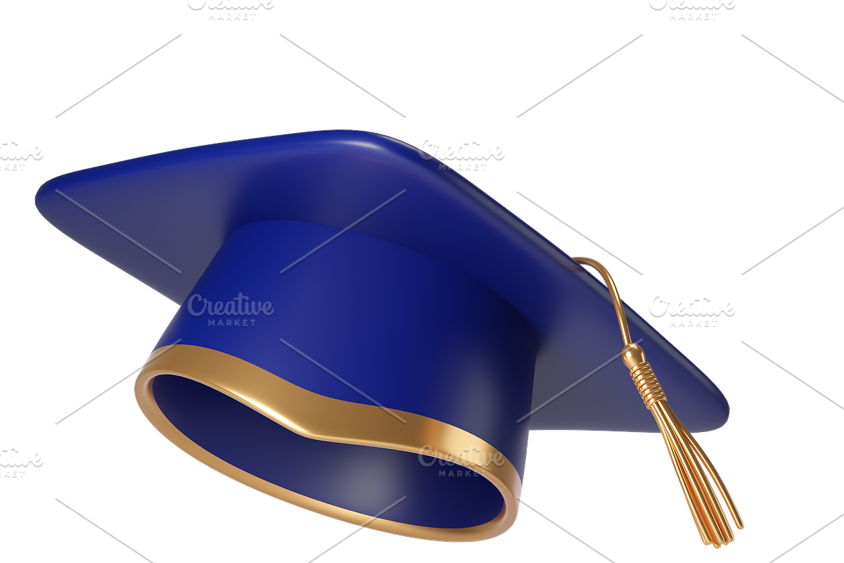 3D Graduation cap icons, an Object 3D Model by Hannet (Photo 7 of 7)