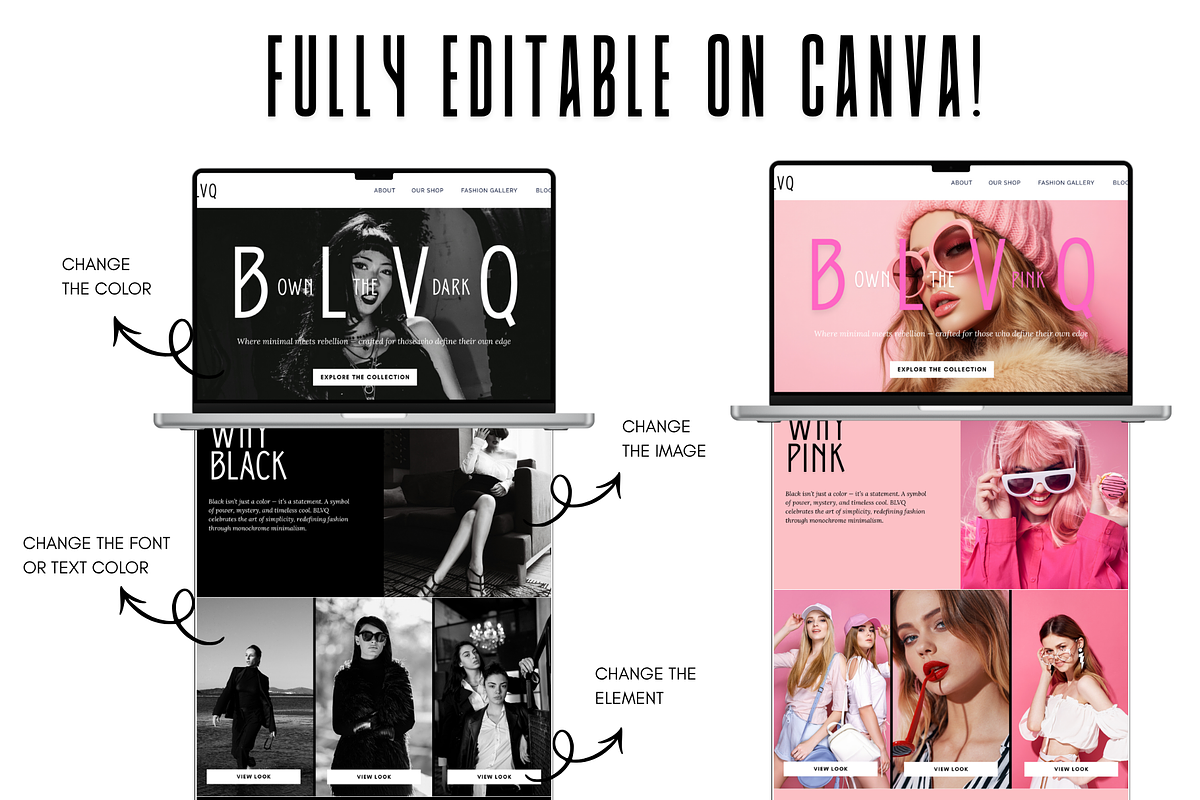 Clothing Store Landing Page Template preview 4