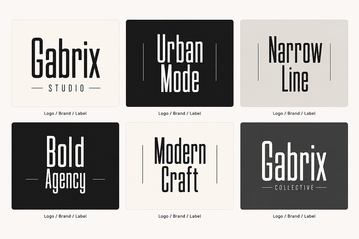 Gabrix – Modern Display Font, a Slab Serif Font by Wow Magic (Photo 3 of 4)