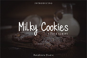 Milky Cookies - Font Duo, a Script Font by Hanaksara Studio (Thumbnail 1 of 10)