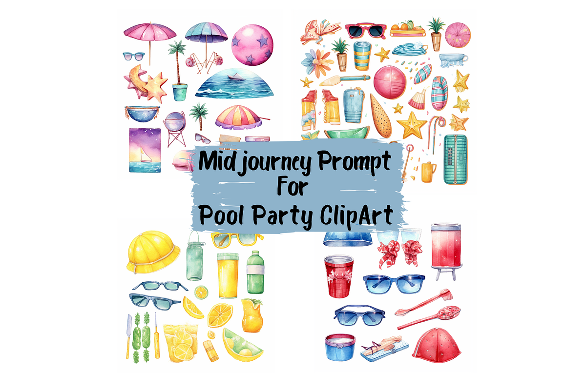 Midjourney Prompt For Pool Clip Art, an Object Graphic by Milano Creative (Photo 1 of 6)