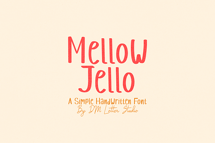 Mellow Jello - Handwritten Font