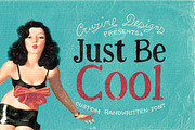 Just Be Cool Custom Font, a Serif Font by Cruzine (Thumbnail 5 of 5)