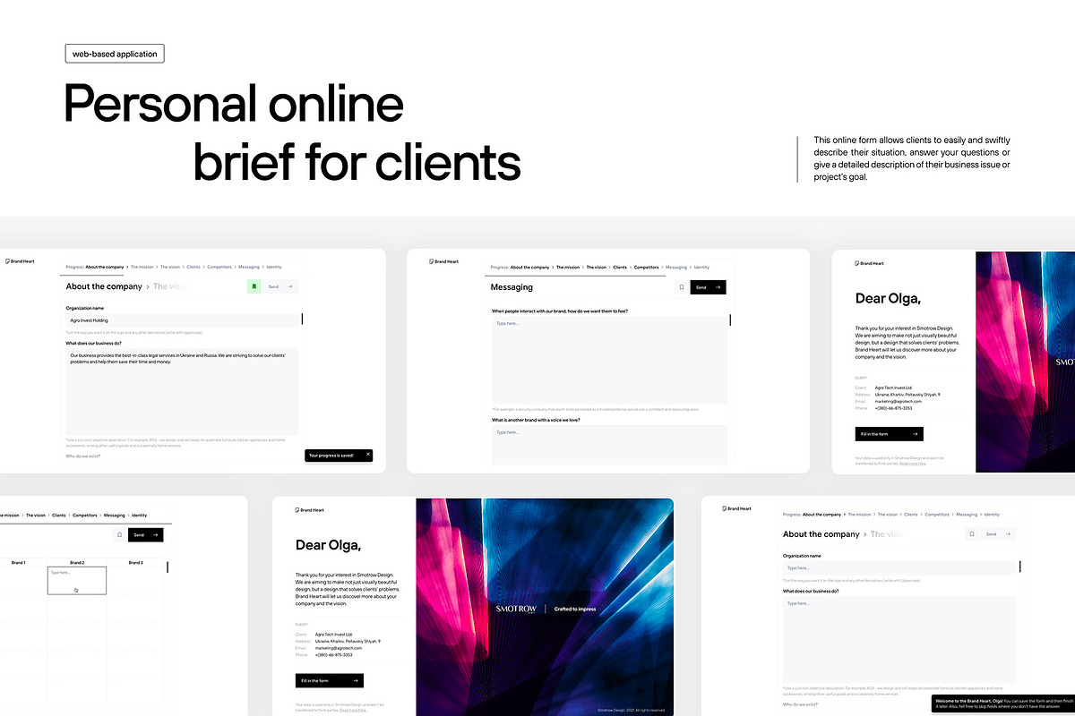 Exclusive Online Brief for Clients, a WordPress Template by Smotrow Related (Photo 6 of 7)