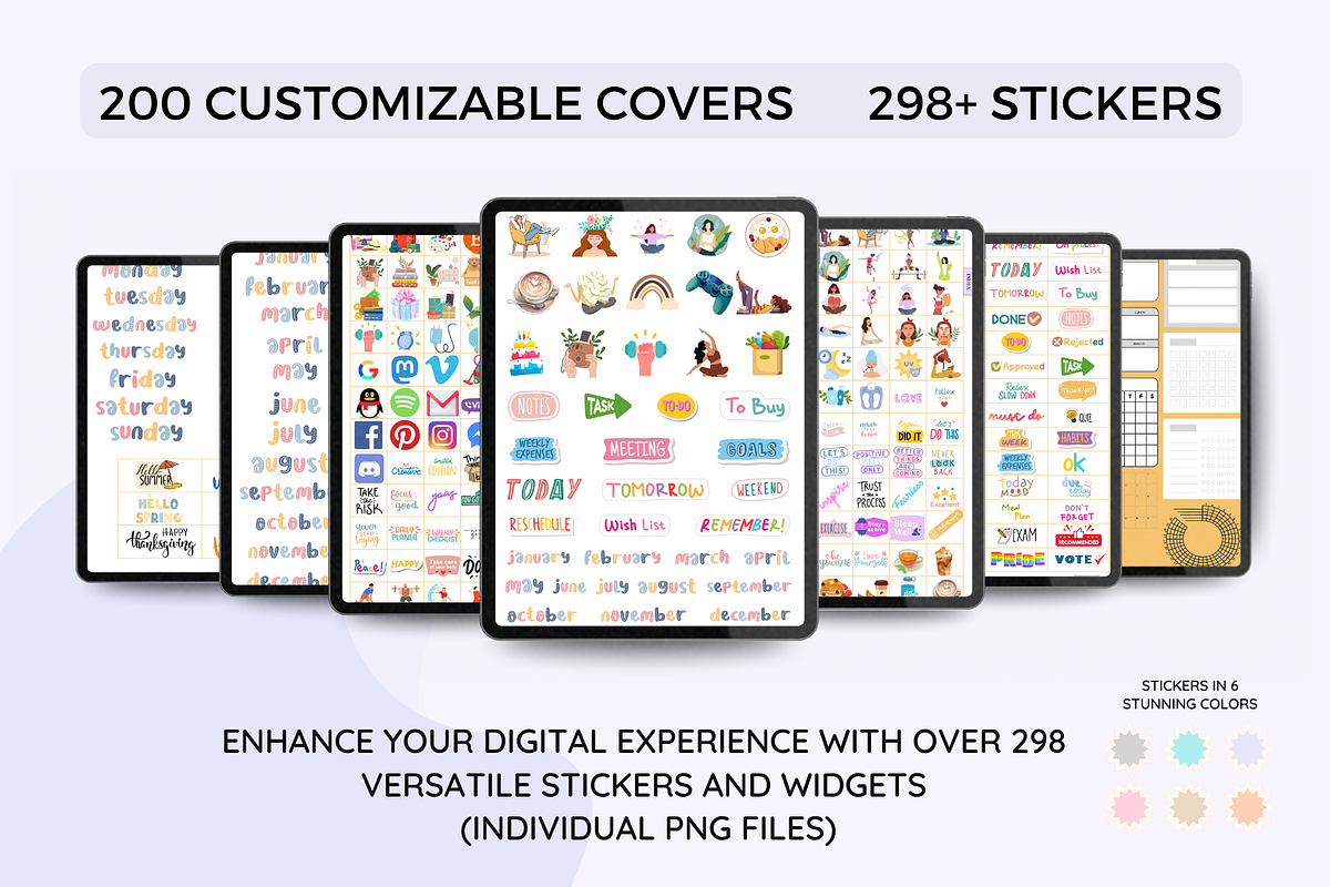 Undated Digital Planner preview 7