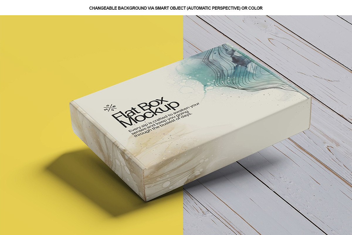 Flat Box Mockup, a Packaging Mockup by Tokobeta (Photo 6 of 7)