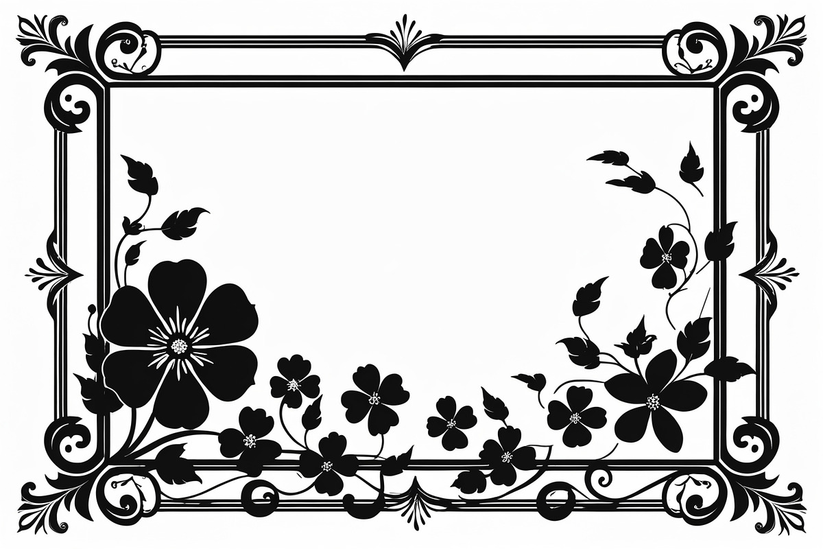 Decorative Frame Silhouette, an Illustration by musafir_fashion (Photo 3 of 9)