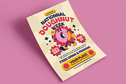 Retro Trendy National Doughnut Flyer, a Flyer Template by Guuver (Thumbnail 2 of 3)