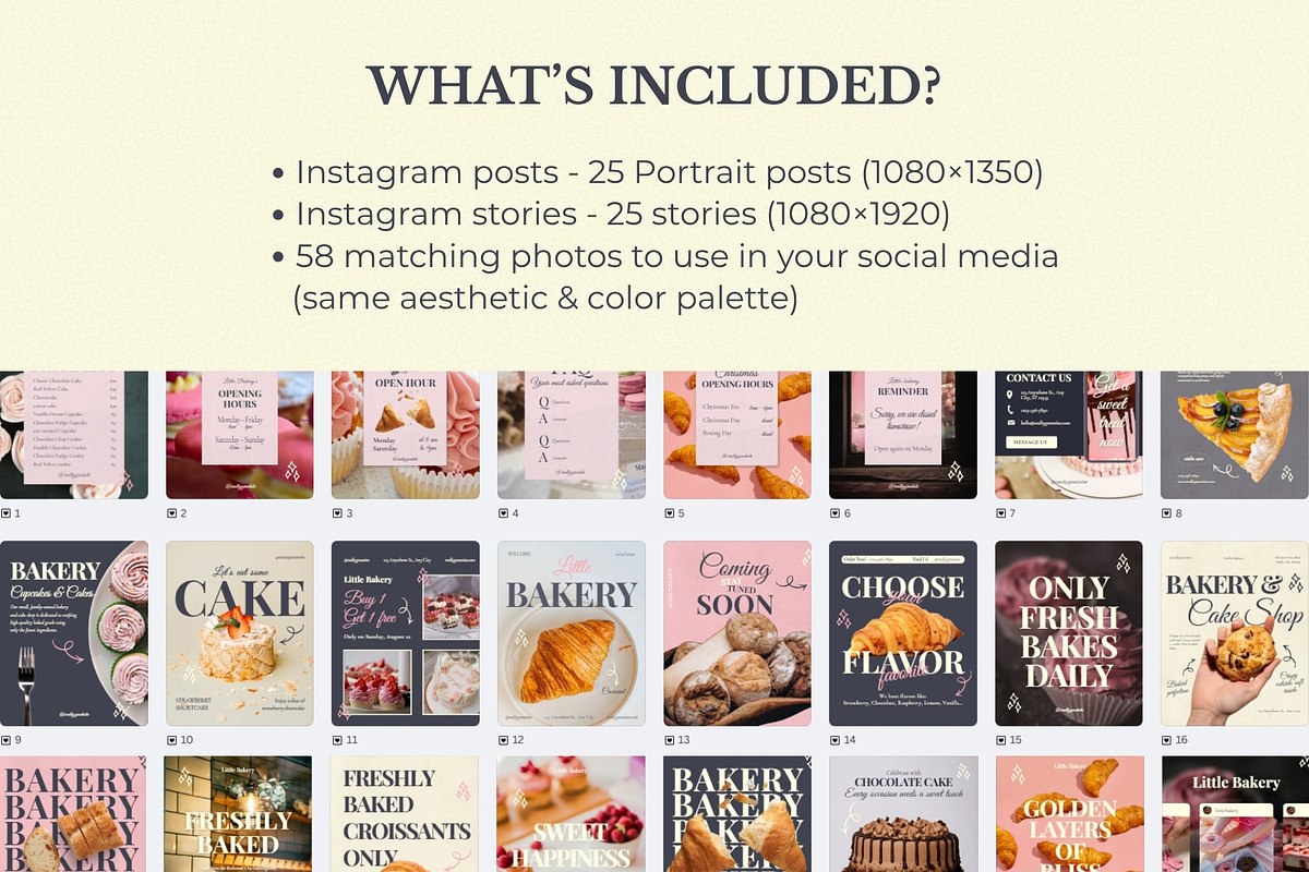Cute Bakery Instagram, a Social Media Template by Anna Design Studio (Photo 2 of 10)