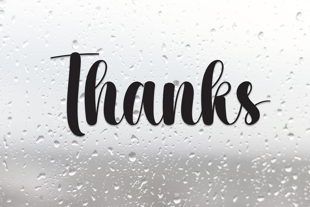 Rainday | Script Font, a Handwritten Font by Scratchones (Photo 8 of 8)
