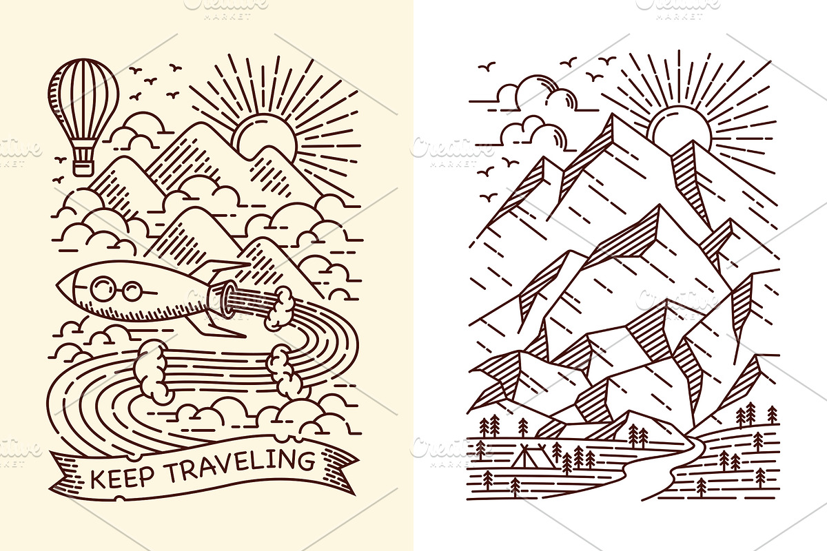 25 in 1 Bundle - Line Illustrations, an Animal Illustration by gunaonedesign (Photo 17 of 21)