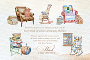 Authentic Cozy Witch Cottage Clipart, a Seasonal Illustration by ArtCreationsDesign (Thumbnail 16 of 23)