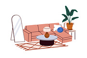 Living room, bedroom interior design, an Object Illustration by Good Studio (Thumbnail 4 of 8)