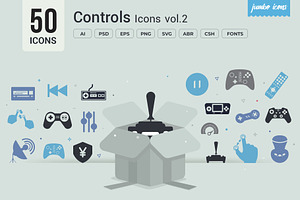 Gaming Controls Glyph Icons V2, a Solid Icon by Jumbo Icons