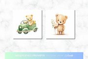 Watercolor Transport Bears Prompt, an Animal Illustration by ClipCraft (Thumbnail 9 of 9)
