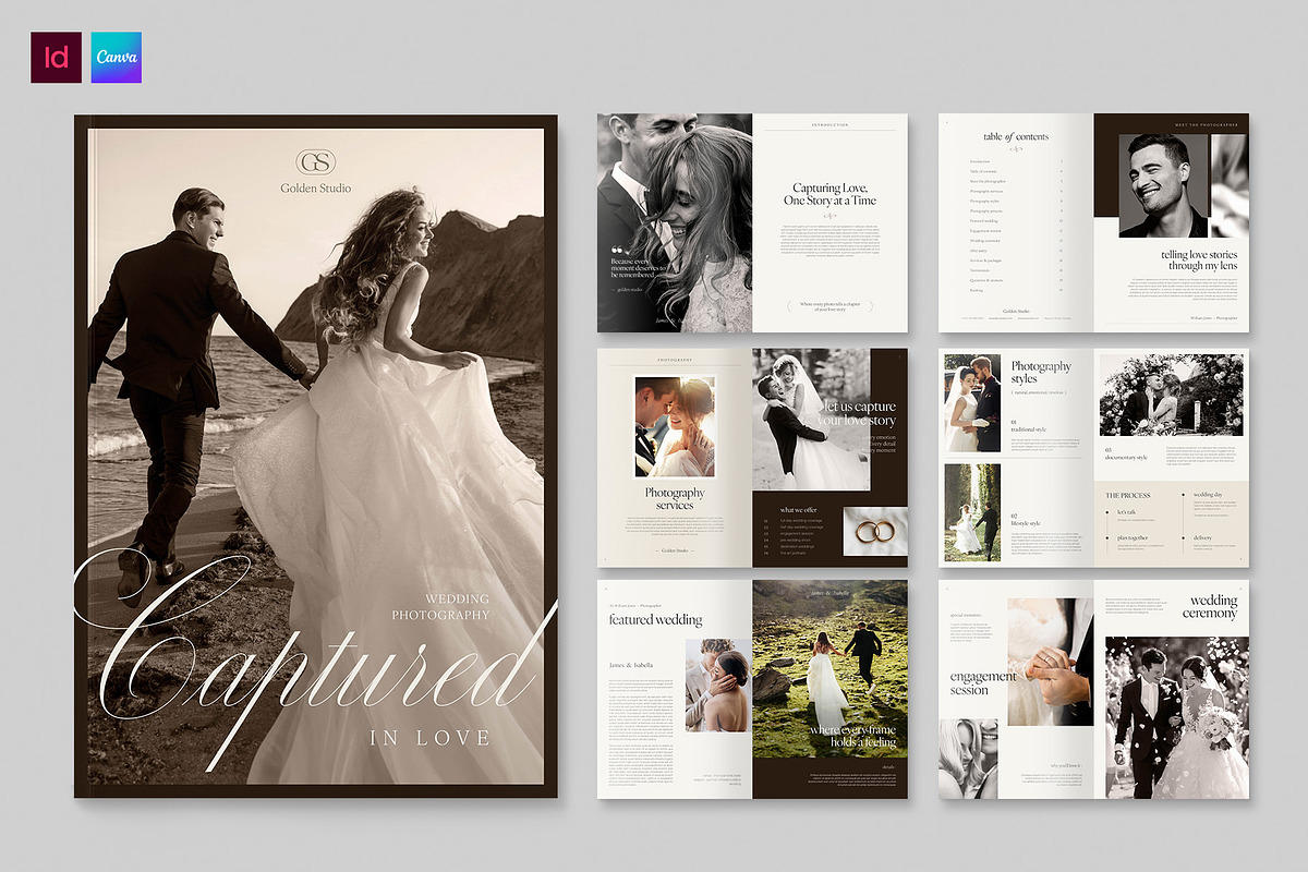 Wedding Photographer Brochure, a Brochure Template by BrandPacks (Photo 1 of 5)