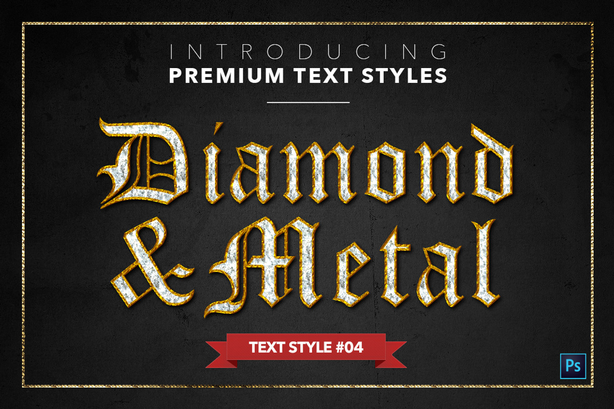 Diamond & Metal #1 - 15 Text Styles preview 5