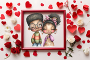 Black Men & Women Clipart Pack, a Person Illustration by RobertsArt (Thumbnail 3 of 6)